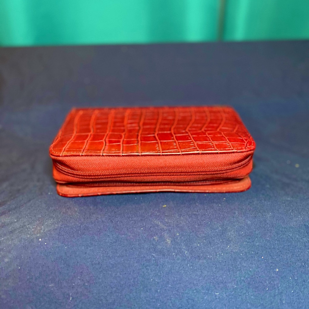 Red Wallet W/ Notebook